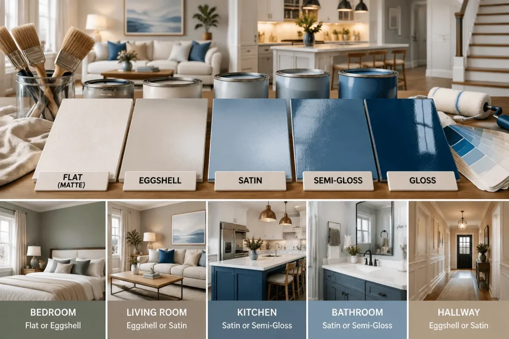 How Paint Finishes Impact Your Home’s Final Look & Feel